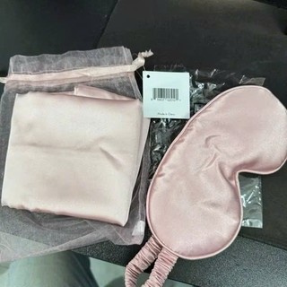 ( gift macys ) vỏ gối lụa + bịt mắt