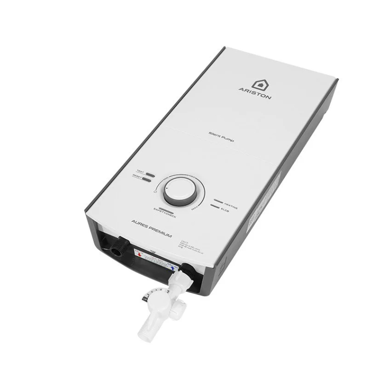 Máy tắm nóng trực tiếp (có bơm) Ariston AURES PREMIUM 4.5P IVORY