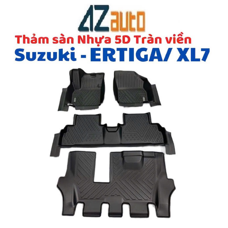 Thảm lót sàn nhựa TPE 5D xe Suzuki XL7/Ertiga tràn viền bậc hàng cao cấp