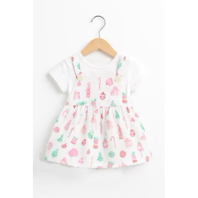 Set yếm bé gái kèm áo sơ sinh 0-24 tháng (form bé) chất cotton mềm thoáng mát F0832 0464L 0743L 0908L L043 L066