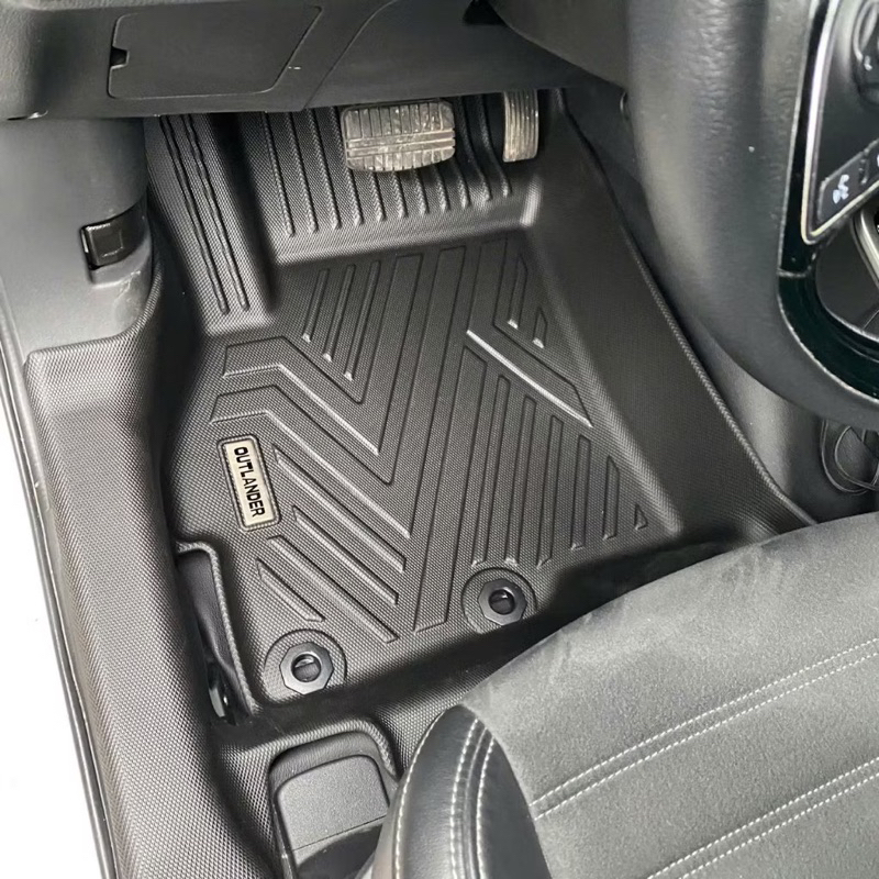 Thảm lót sàn nhựa TPE 5D xe Mitsubishi Outlander 2019-2024 tràn viền bậc hàng cao cấp