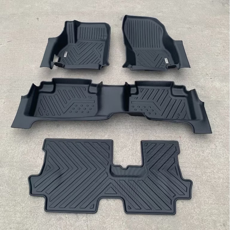 Thảm lót sàn nhựa TPE 5D xe Mitsubishi Outlander 2019-2024 tràn viền bậc hàng cao cấp