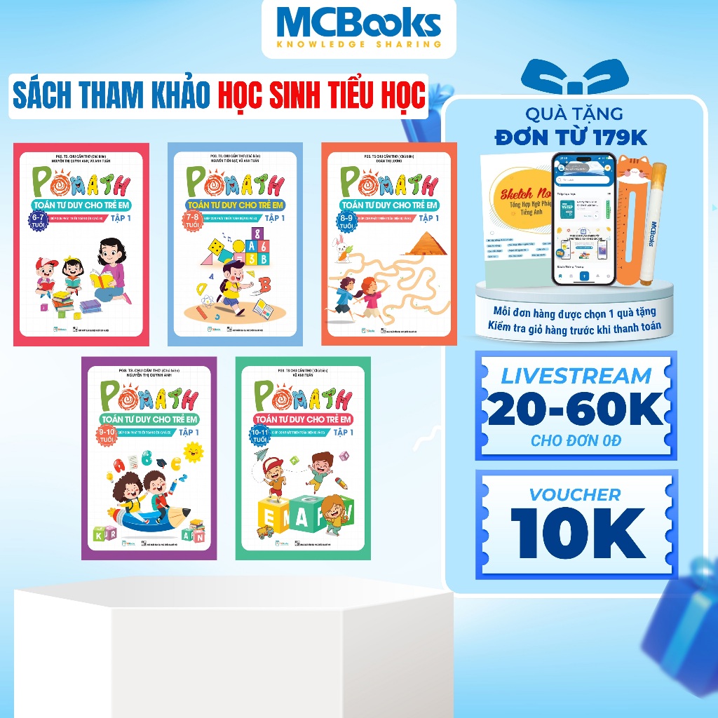 Sách - Ôn Hè Toán Tư Duy Lớp 1, 2, 3, 4, 5 Dành Cho Học Sinh Tiểu Học