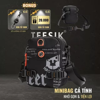 Túi đeo chéo mini TEE SIK túi đeo chéo nhỏ gọn thời trang unisex chống nước đeo hông đeo vai TS01