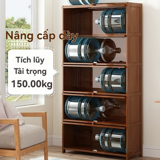 Tủ sách gỗ Tủ sách lưu trữ chống bụi trong suốt Để Sàn tủ quần áo ăn nhẹ Lắp Ráp Đơn Giản trong decor trang trí bền đẹp