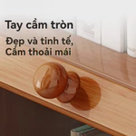 Tủ sách gỗ Tủ sách lưu trữ chống bụi trong suốt Để Sàn tủ quần áo ăn nhẹ Lắp Ráp Đơn Giản trong decor trang trí bền đẹp — ảnh 8