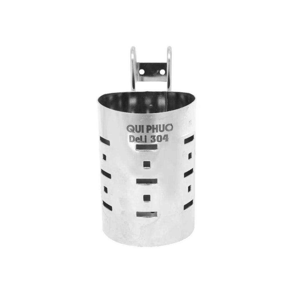 [HỎA TỐC] Ống đũa tròn Deli QUI PHÚC, inox 304 không gỉ, sáng bóng, an toàn vệ sinh, đựng đũa muỗng