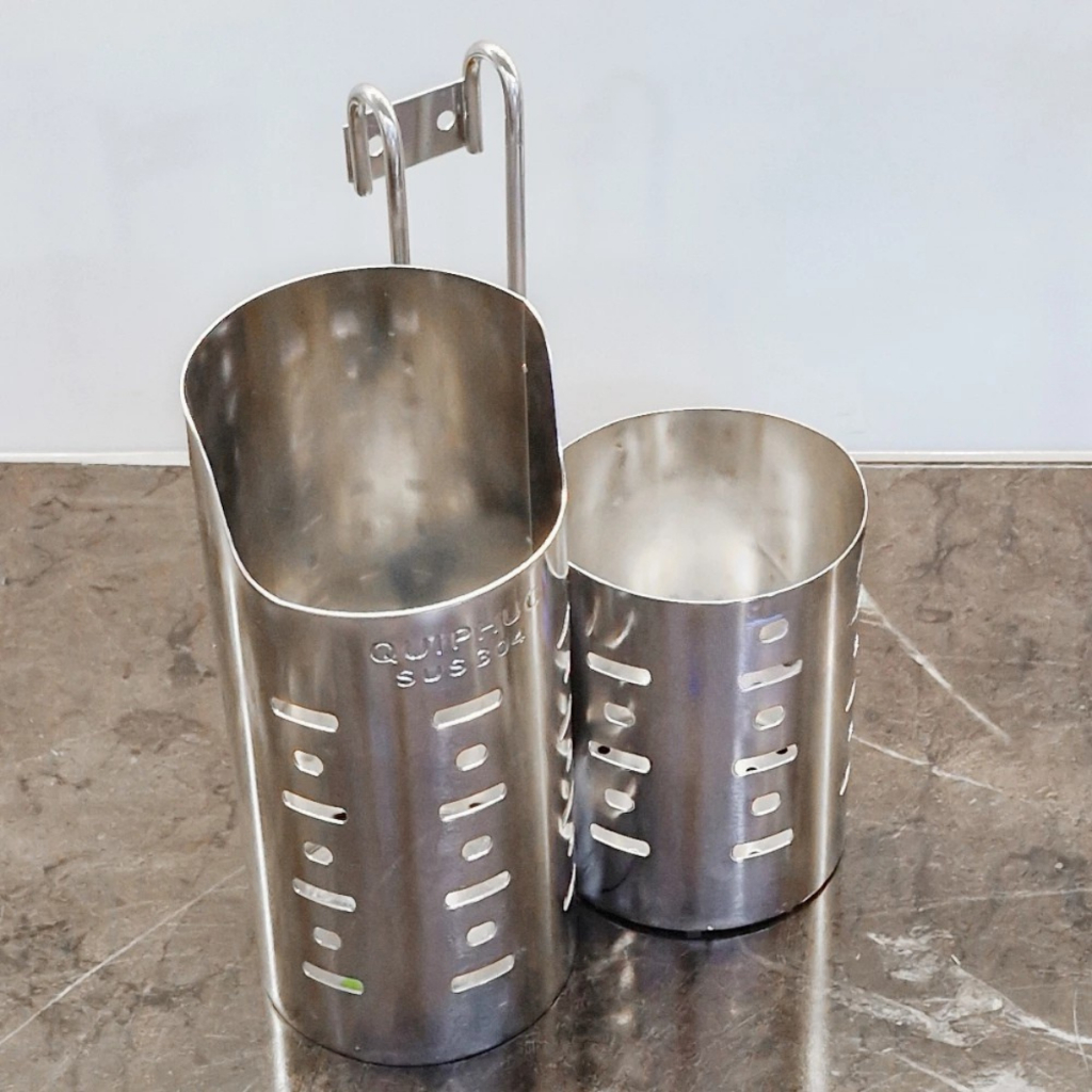 [HỎA TỐC] Ống đũa tròn Deli QUI PHÚC, inox 304 không gỉ, sáng bóng, an toàn vệ sinh, đựng đũa muỗng