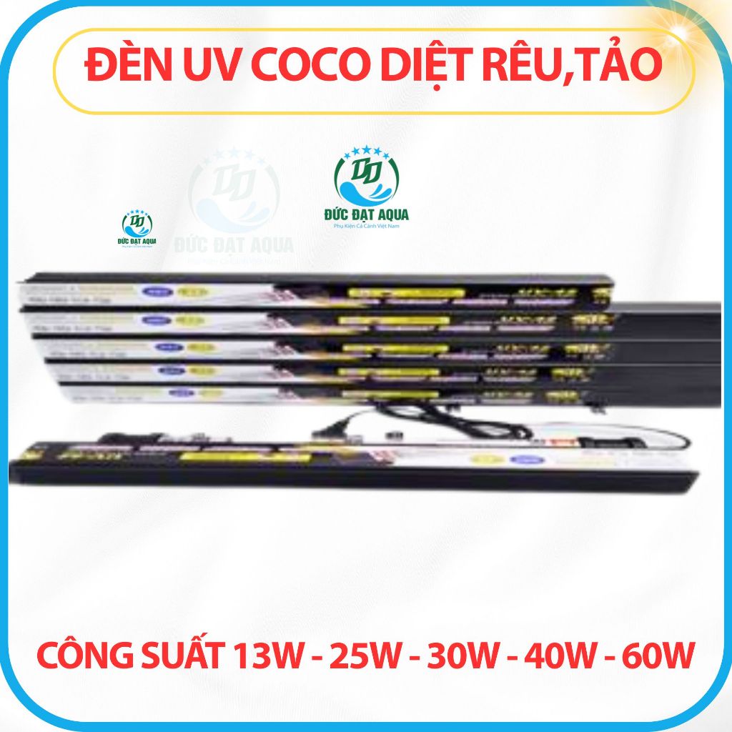 Đèn UV công suất 7w - 9w - 11w -13w -25w-30w-40w-60w-100w-coco xử lý rêu tảo, hồ koi 9