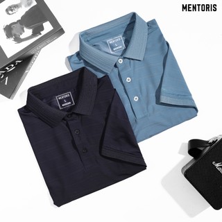 Áo Polo Thun Lạnh Nam MENTORIS, Form Regular Fit Tôn Dáng, Co Giãn, Thoáng Khí MPS215R