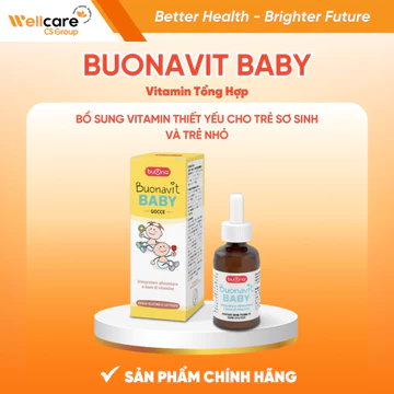 BUONAVIT BABY lọ 20ml [Chính Hãng BUONA] Vitamin Tổng hợp Hương Chuối, bổ sung vitamin cho trẻ sơ sinh trẻ nhỏ