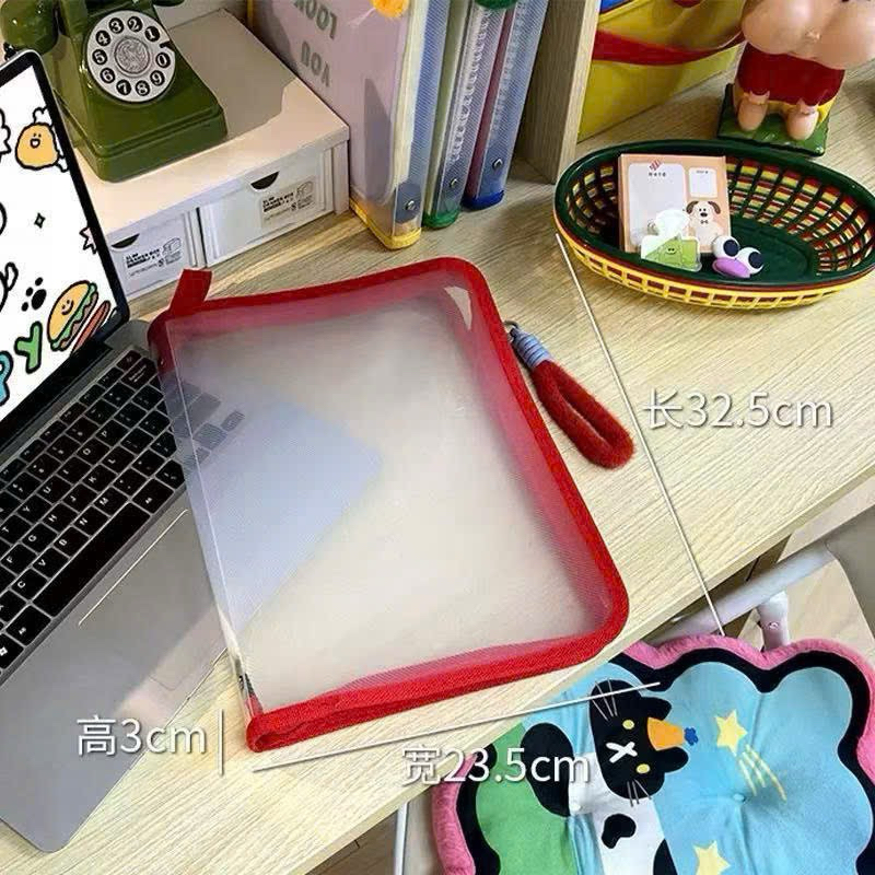 Túi đựng tài liệu trong suốt có khoá kéo an toàn