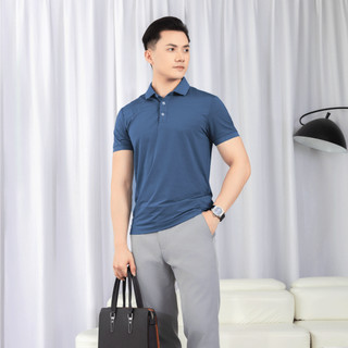 Áo Polo Thun Lạnh Nam MENTORIS, Form Regular Fit Tôn Dáng, Co Giãn, Thoáng Khí MPS215R