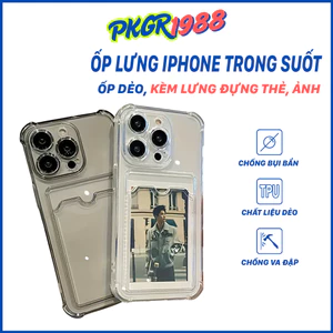 Ốp Lưng iPhone Kèm Ngăn Ví đựng thẻ ATM cho iPhone 6 đến 17 Pro Max KiNGBON