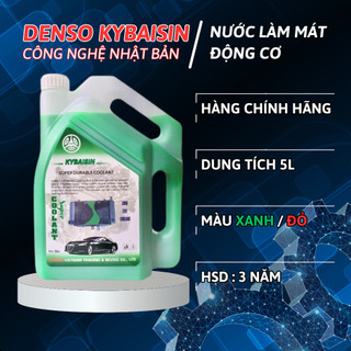 Nước làm mát ô tô, Nước mát ô tô màu xanh đỏ DENSO KYBAISIN 5L