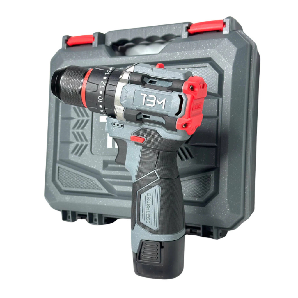 Máy Khoan Pin TBM BM101, 3 Chức Năng, Đầu Kẹp Autolock, Động Cơ Không Chổi Than