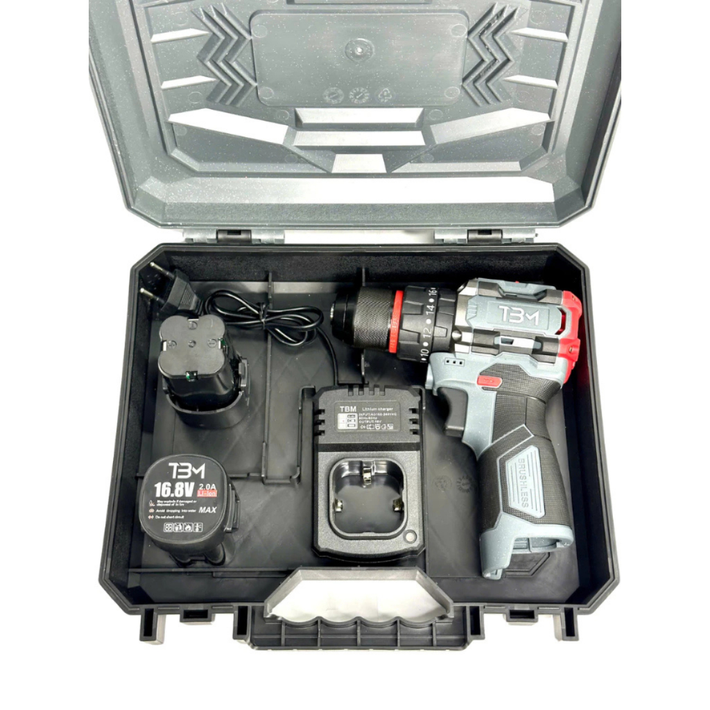 Máy Khoan Pin TBM BM101, 3 Chức Năng, Đầu Kẹp Autolock, Động Cơ Không Chổi Than