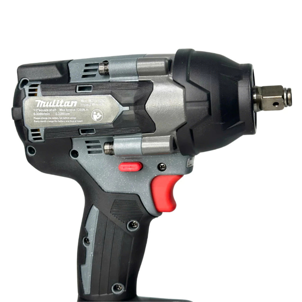 Thân Máy Siết Bulong MULITAN M21V-1260, Lực siết 1260Nm, Động Cơ Lõi Đồng, Chân Pin Phổ Thông