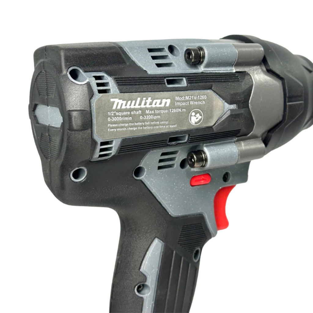 Máy Siết Bulong MULITAN M21V-1260, Lực siết 1260Nm, Động Cơ Lõi Đồng, Chân Pin Phổ Thông