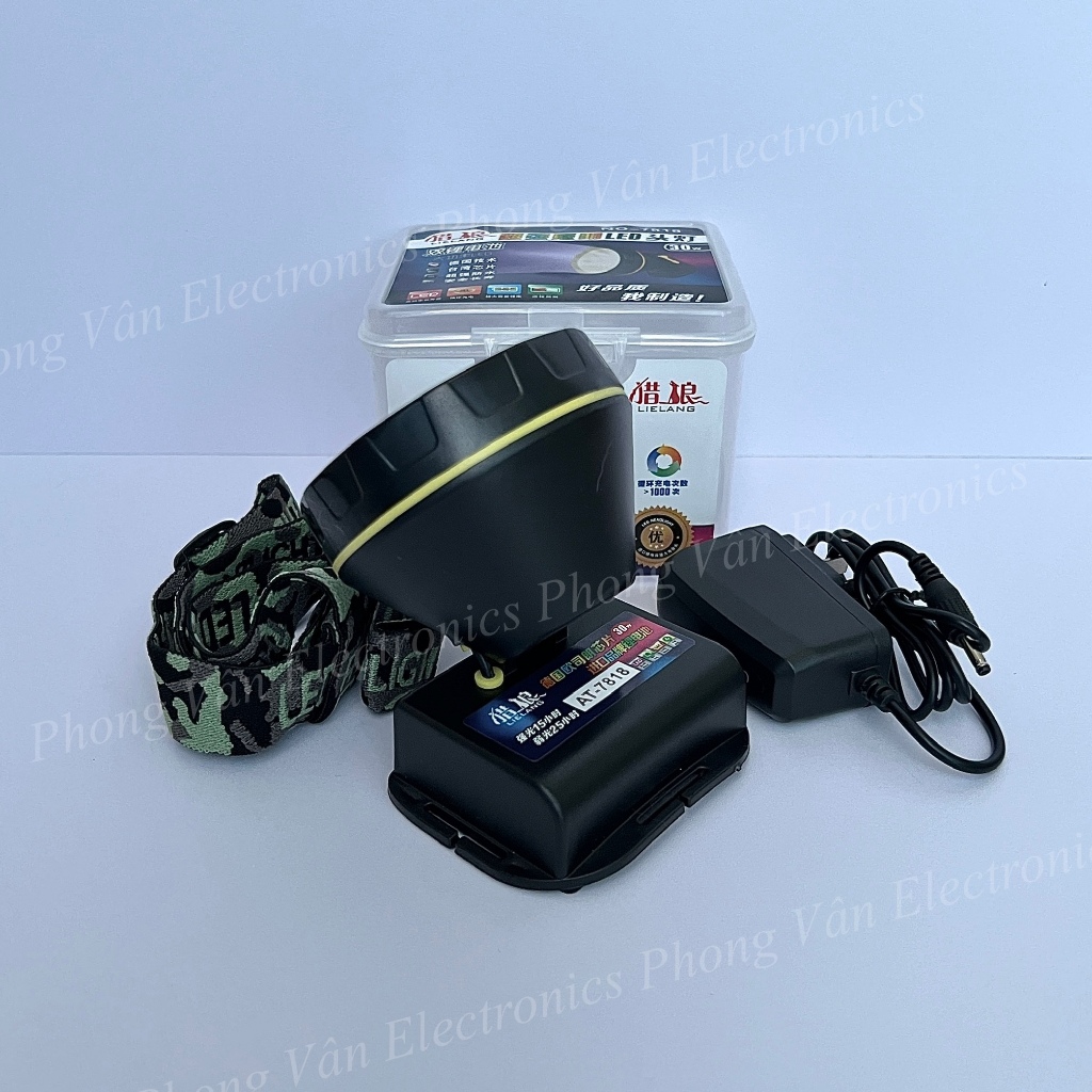 Đèn đội đầu PowerShine 7818 cầm điện trên 10 tiếng, siêu bền, ánh sáng mạnh, chống nước tuyệt vời