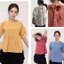 Áo sơ mi babydoll cộc tay buộc nơ sau dễ thương nhiều màu. Áo kiểu nữ cute baby doll T1025G