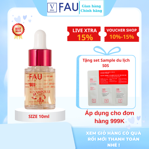 Tinh chất hỗ trợ giảm đỏ, phục hồi da-[FAU SOS Ampoule]- chai 10ml