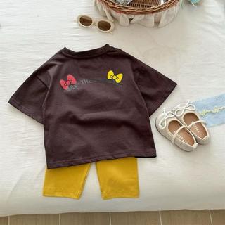 S12-M-[tomnaukids]Set áo thun quần leggin đùi cho bé gái size từ 9-40Kg