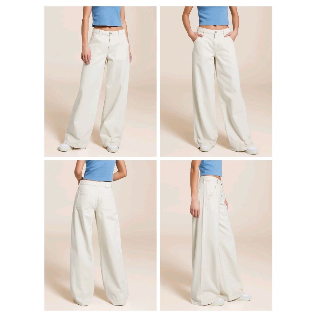 (BomoHouse) Quần jean culottes nữ rộng dài Hidden* bigsize - dư xịn