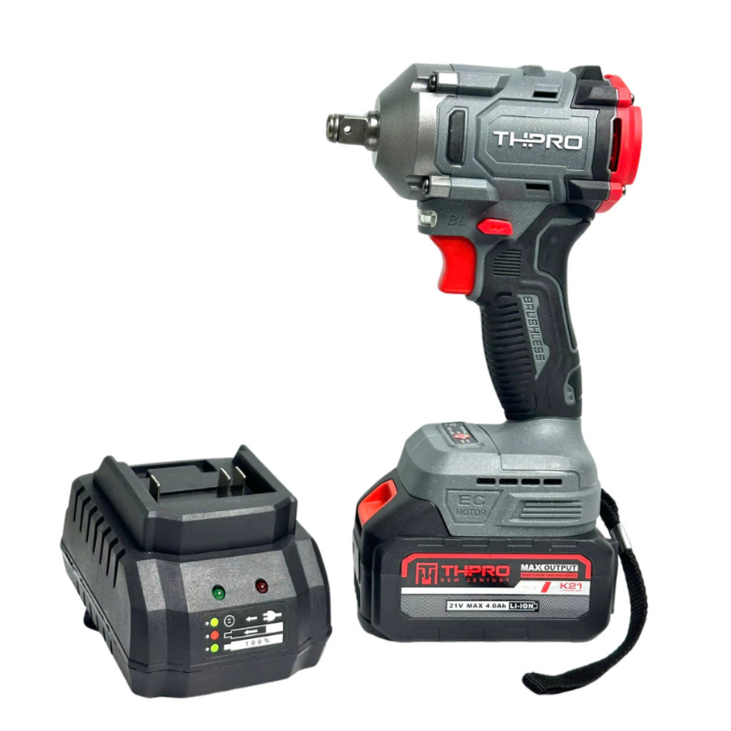 Máy Siết Bulong THPRO TH6360AK Lực Siết 360N.m Động Cơ Không Chổi Than Chân Pin Phổ Thông