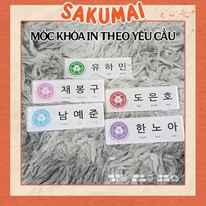 Móc Khoá Plave, Móc Khoá In Theo Yêu Cầu Chất Liệu Acrylic Dùng Làm Quà Tặng Trang Trí Túi Xách Phụ Kiện - SakuMai