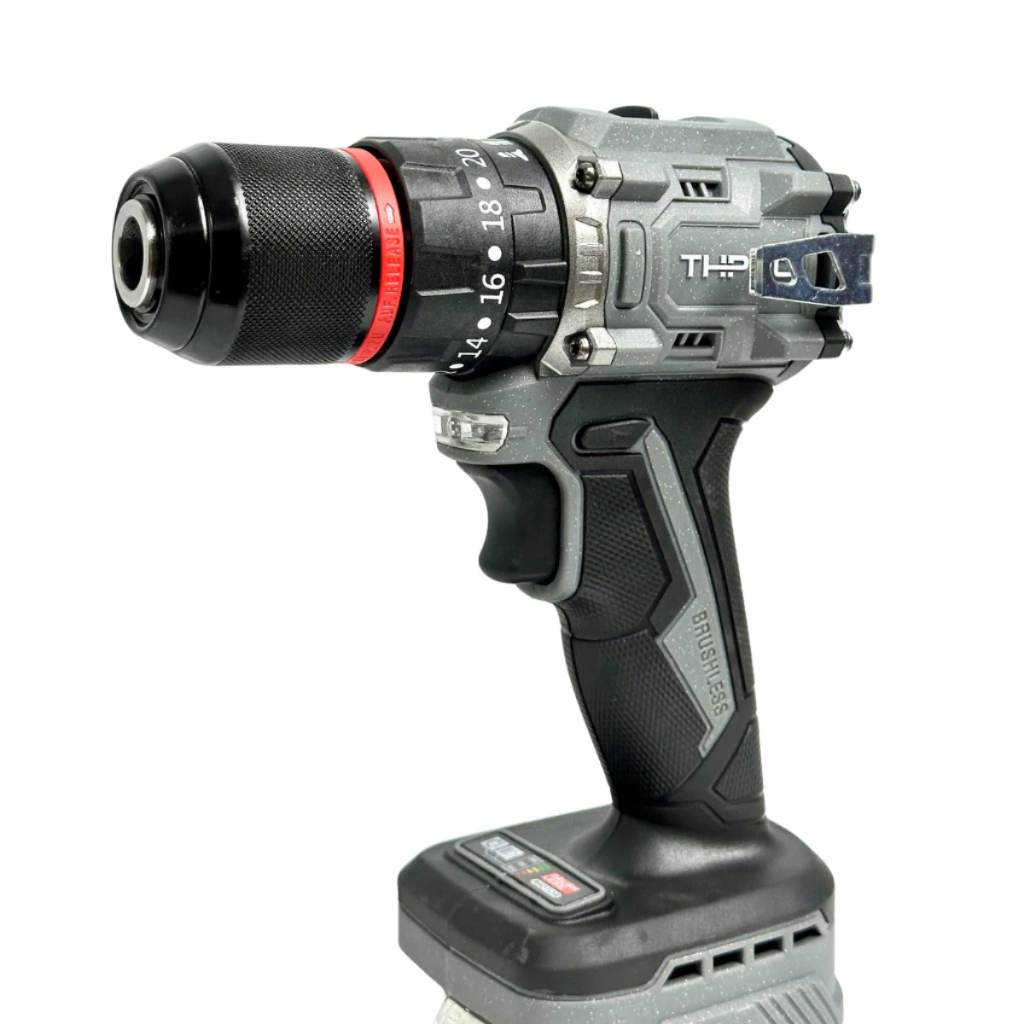 Combo Máy Khoan THPRO TH7721AK, Siết Bulong TH6360AK 1Pin 10Cell Sạc - Động Cơ Không Chổi Than, Chân Pin Phổ Thông