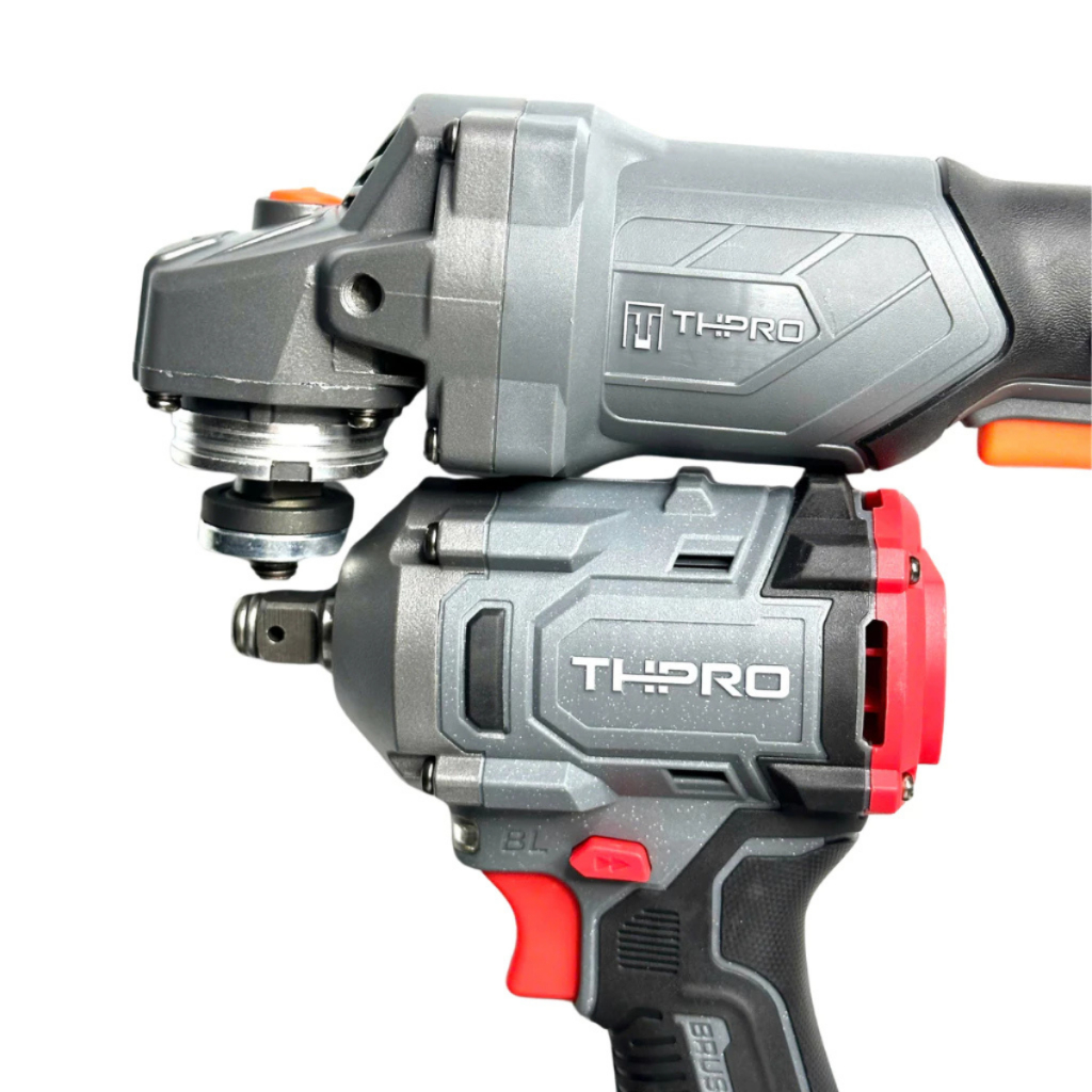 Combo Máy Mài THPRO F1, Siết Bulong TH6360AK 1Pin 20Cell Sạc - Động Cơ Lõi Đồng, Chân Pin Phổ Thông
