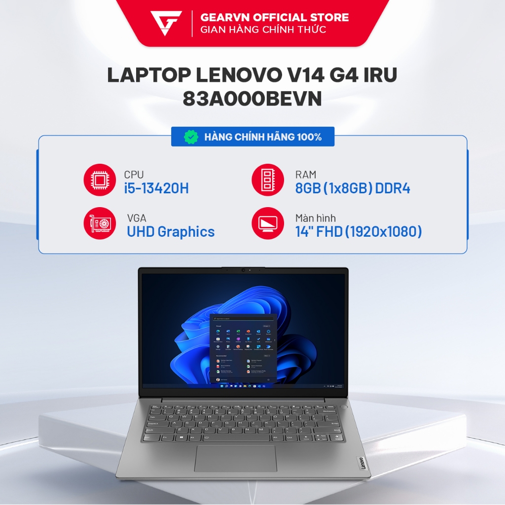 Laptop Lenovo V14 G4 IRU 83A000BEVN i5-13420H| 8GB| 512GB| Intel® UHD ...