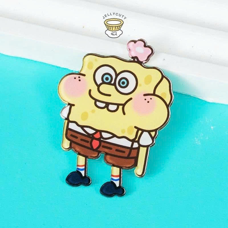 Móc Khoá SpongeBob, Móc Khoá In Theo Yêu Cầu Dễ Thương Cute Hoạt Hình Acrylic Trang Trí Túi Phụ Kiện Quà Tặng - SakuMai
