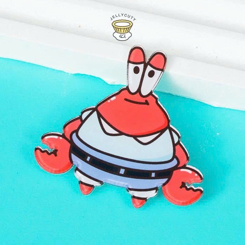 Móc Khoá SpongeBob, Móc Khoá In Theo Yêu Cầu Dễ Thương Cute Hoạt Hình Acrylic Trang Trí Túi Phụ Kiện Quà Tặng - SakuMai