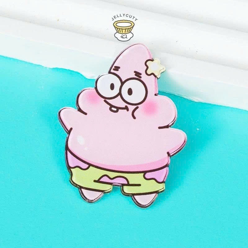 Móc Khoá SpongeBob, Móc Khoá In Theo Yêu Cầu Dễ Thương Cute Hoạt Hình Acrylic Trang Trí Túi Phụ Kiện Quà Tặng - SakuMai