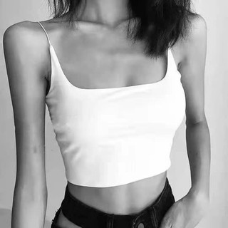 Áo 2 Dây  vải Su  Dáng CropTop Tôn Dáng Mát Mịn A60