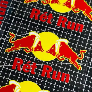 Tem Sticker DTF TROLL XE & Red Bull, Rét Run |SGDC - 1 Cái|
