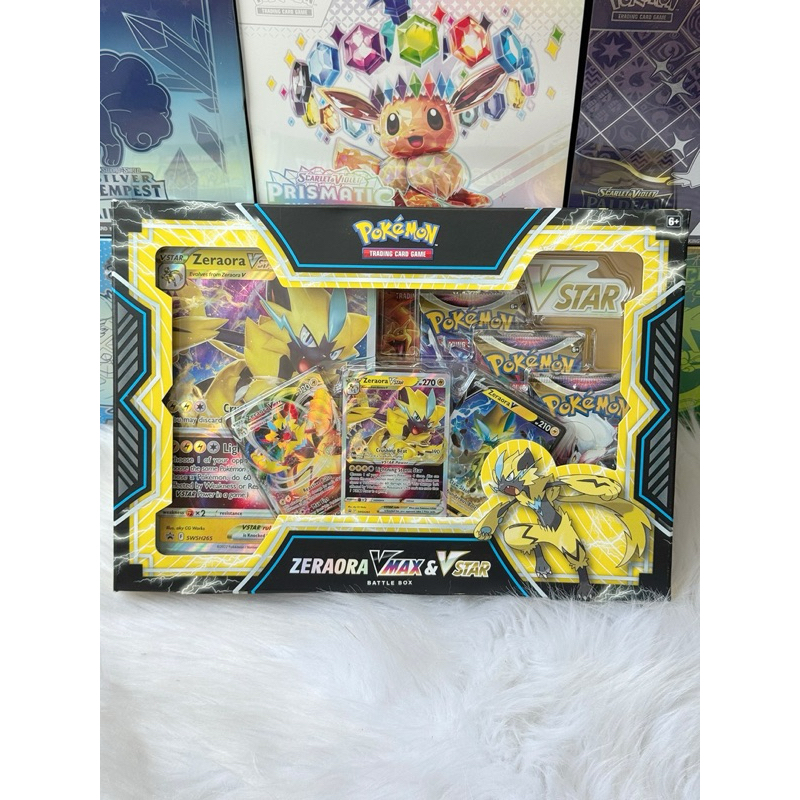 Pokémon TCG: Hộp thẻ bài Zeraora VMAX & VSTAR Battle Box | Shopee Việt Nam