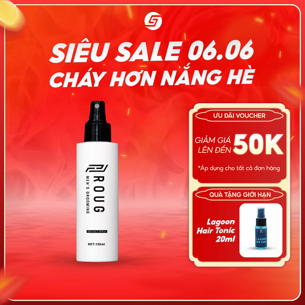 [TẶNG XỊT TẠO PHỒNG] Xịt tạo phồng muối biển ROUG Sea Salt Spray –Tăng ...
