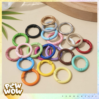 Móc Khoen Vòng Nhựa Kim Loại 24mm Nhiều Màu Trang Trí Phụ Kiện Treo Đa Năng Nhỏ Gọn