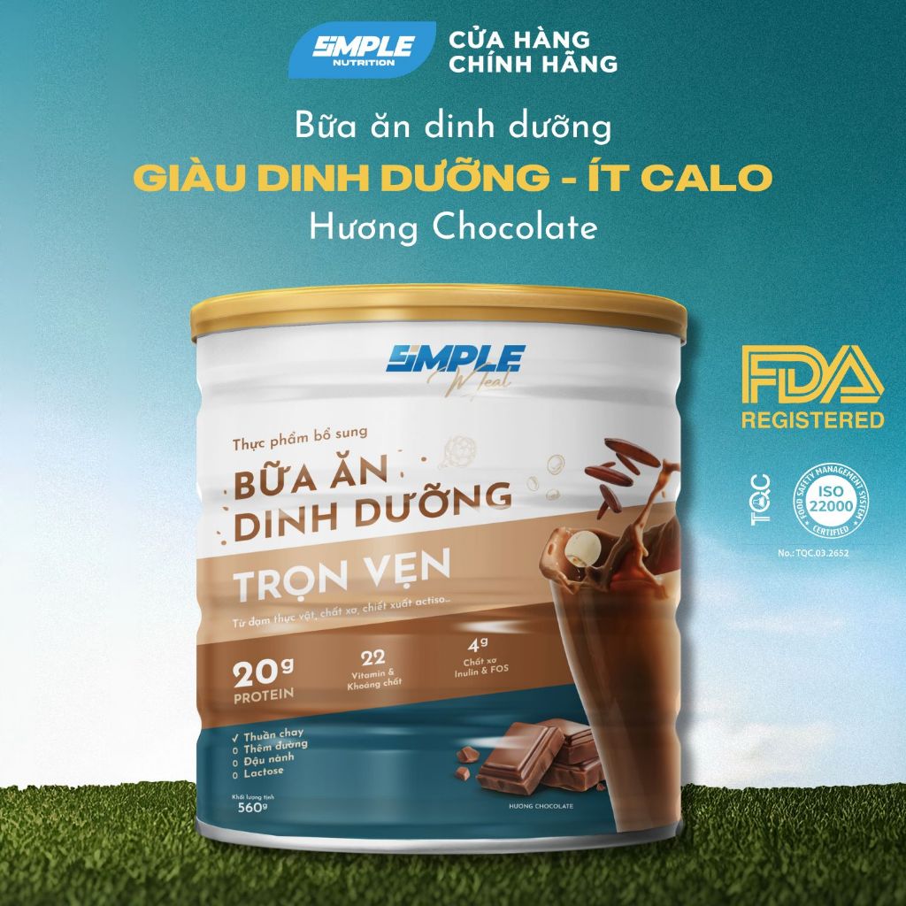 Simple Meal: Bữa ăn dinh dưỡng trọn vẹn dạng bột uống với Protein ...