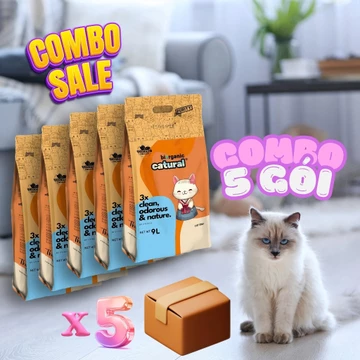 Cát vệ sinh nhà MrKim - Combo 5 Cát Mèo - Cát Mèo Vệ Sinh Khử Mùi Diệt Khuẩn MrKim SaiGon