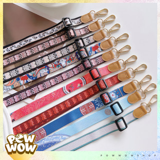 Dây Đeo Quai Chéo Vải Canvas Phong Cách Hoạ Tiết Vintage Retro Pattern Cổ Điển Hiện Đại Thú Vị