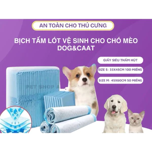 Bịch tấm lót vệ sinh cho chó mèo Dog&Caat tiện lợi