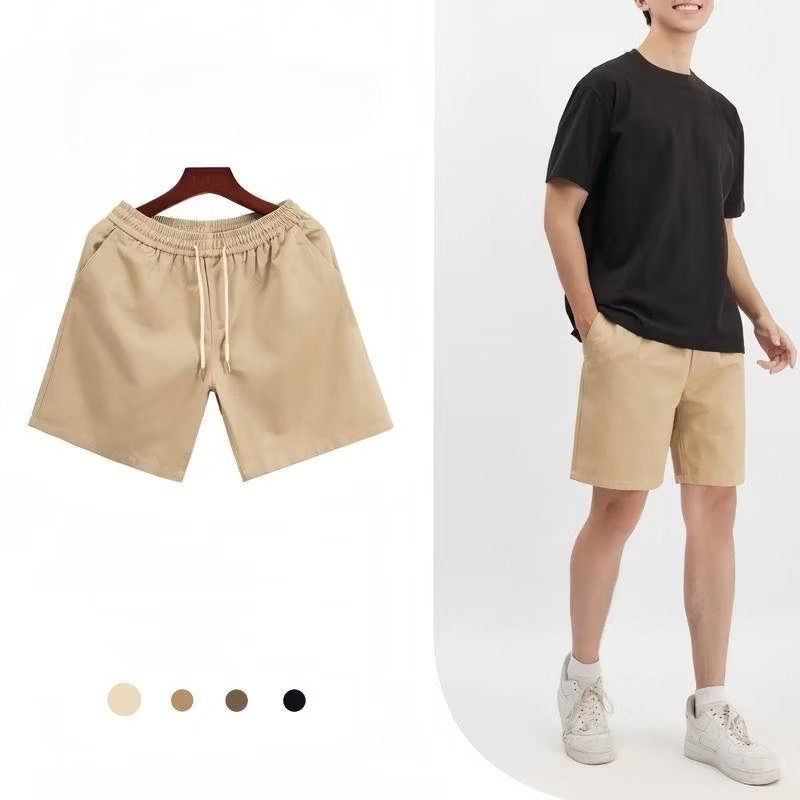 Quần short Thể Thao Nam Vải KaKi Dù Mỏng Nhẹ Thoáng Mát Siêu Nhẹ