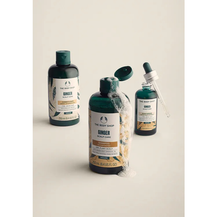 [Đổi vỏ - Bản UK (HẾT BẢN TRUNG) DATE 2027-2028] Dầu Gội - Xả Gừng Ginger Scalp Care The Body Shop