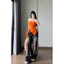 Áo quây ngực nữ vạt chéo phối tà cá tính vải zip co dãn (có đệm ngực) a25