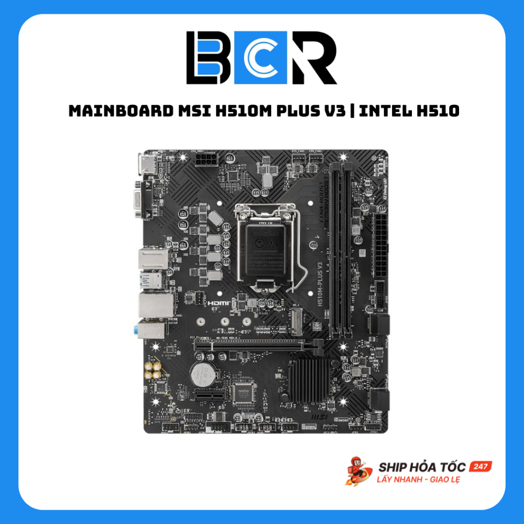Mainboard MSI H510M Plus V3 | Intel H510, Socket LGA 1200, Mirco ATX, 2 ...