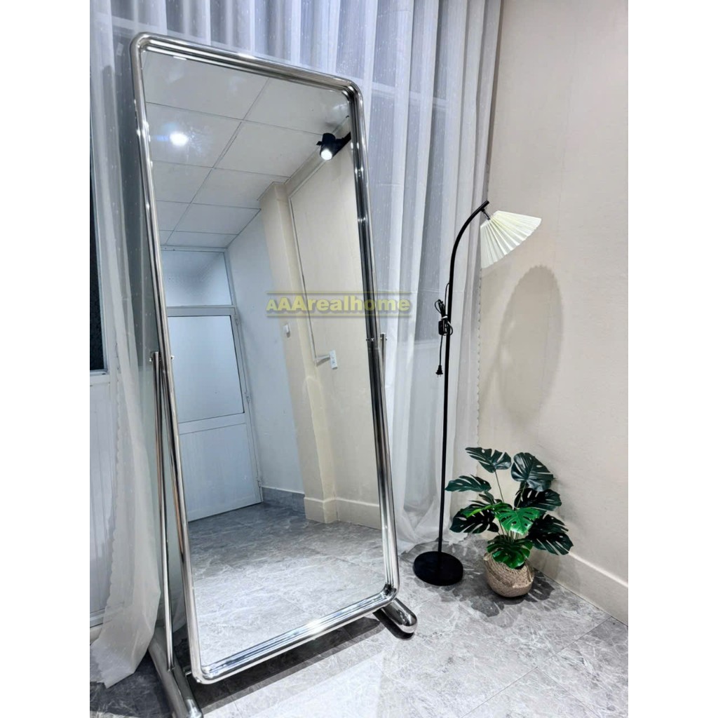 70x180cm Gương soi toàn thân inox AAArealhome BK inox Chân Inox Gương ...